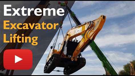 how to lift an excavator